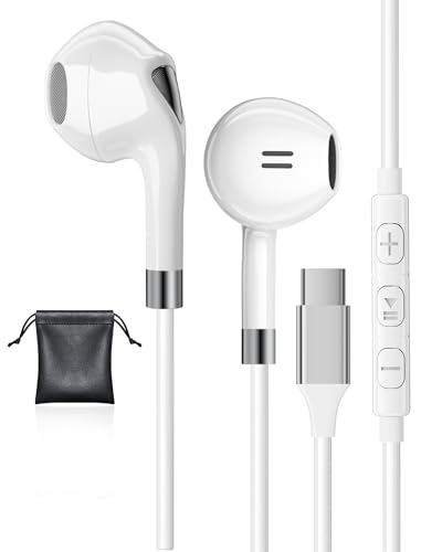 USB C Kopfhörer mit Mikrofon,In-Ear Kopfhörer für Samsung Galaxy S23 Ultra S22 S24 A35 A53 A54,USB C Headset mit Kabel USB Typ C Kopfhörer für iPhone 15 16 Pro Max Pixel 8 7a Pro iPad Air 5,Huawei von AILZPXX