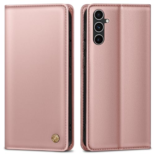 AIMOYU Handyhülle für Samsung Galaxy A54 5G Hülle,Premium Lederhülle Schutzhülle Tasche für Samsung A54 Hülle Wallet Kartenfach Standfunktion Klappbar Flip Case für Galaxy A54 5G Hülle,Rosa von AIMOYU