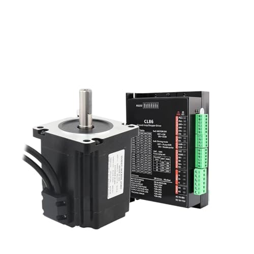 Schrittmotor-Treiber Nema34 Schrittmotor mit geschlossenem Regelkreis 4,0 NM 4,0 A 86 Hybrid-Schrittmotor mit geschlossenem Regelkreis 86EH80A4001 Schrittmotor + CL86 Antriebsmotor-Kit(86EH80-CL86 set von AIRUIXI