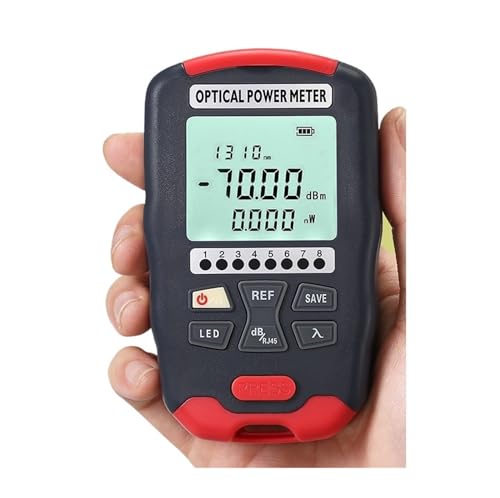 Glasfasertester, Handheld Mini Optical Power Meter -D7/D5/DC7/DC5 OPM Faser Optische Kabel Tester -70 ~ + 10/-50 + 26dbm SC/FC/ST Universal Port(D5 with FC-LC) von AIRYSSFU