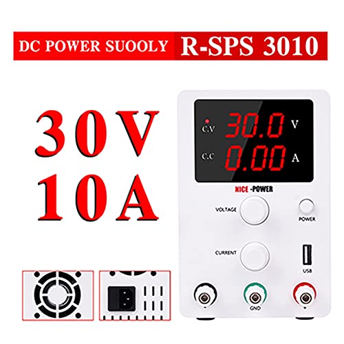 Variables Netzteil, USB 30V 10A. Labor einstellbar. DC Laborstromversorgung einstellbar 6 0V 5A. Spannungsregler-Stabilisator-Schaltleistung,Spannungswandler(R-SPS3010) von AIRYSSFU