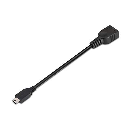 AISENS A101-0033 - Kabel USB 2.0 OTG 15cm für Handy und Tablet - Schwarz von AISENS