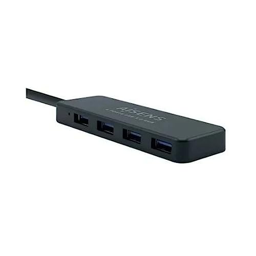 AISENS - A106-0399 HUB USB 3.0, Typ A/M-4xTyp A/H, schwarz, 30 cm von AISENS