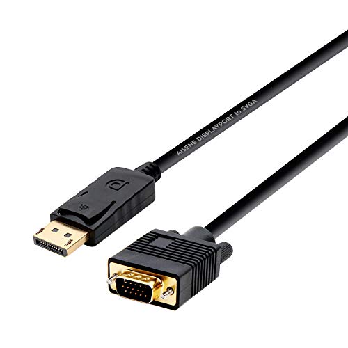 AISENS A125-0365 Adapterkabel DisplayPort auf VGA Stecker schwarz 2,0 m von AISENS