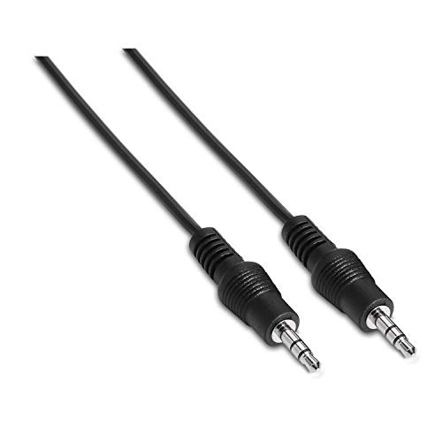 AISENS A128 – 0143 – 3 m Stereo Audio Kabel mit Jack 3.5, schwarz von AISENS