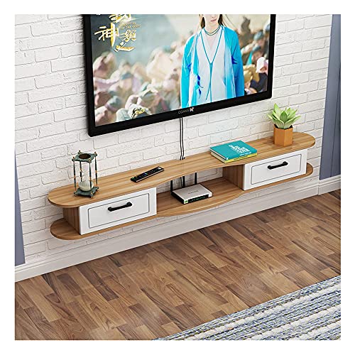 Schwebender TV-Ständer, Schrank, TV-Ständer, Schrank, TV-Wandeinheiten für Wohnzimmer, Medienkonsole, schwimmender TV-Ständer, wandmontierter TV-Schrank für Wohnzimmer, Unterhaltungszimmer, Büro, von AITEKODVG