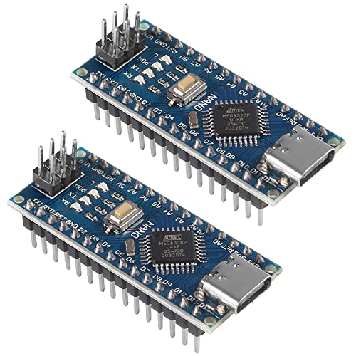 2 Stück Nano ATmega Modell 328P Karte Modul Controller Typ C kompatibel mit Arduino IDE Projekten von AITRIP