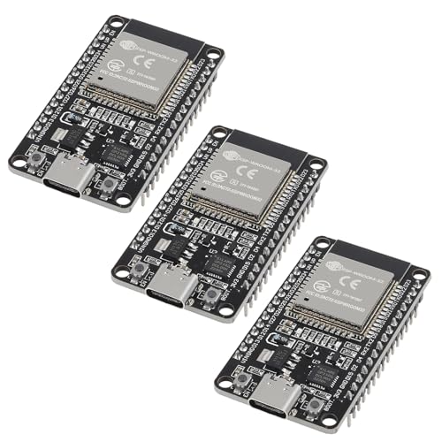 3 Stück ESP32 ESP-32D ESP-WROOM-32 CP2012 USB C 30 Pin WiFi+Bluetooth Dual Core Typ-C Schnittstelle ESP32-DevKitC-32 Entwicklungsboard Modul STA/AP/STA+AP von AITRIP