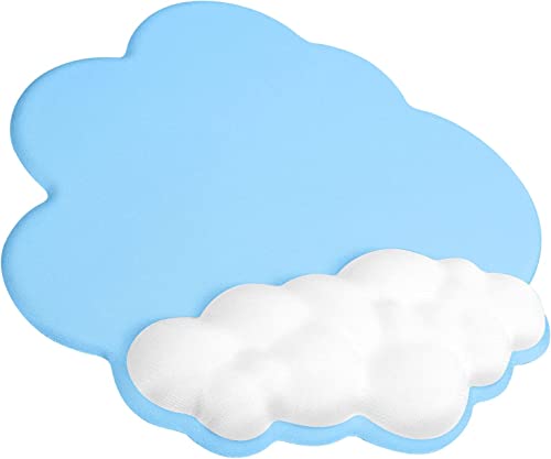 AJAZZ Cloud-Soft Gaming-Mauspad,Handgelenkauflage,Ergonomisches Cloud-Handgelenkauflage Mauspad mit Memory Schaum,rutschfeste Unterseite,Leicht,Einfache Schmerzlinderung,Bequem für Heimbüro,PC,Mac von AJAZZ