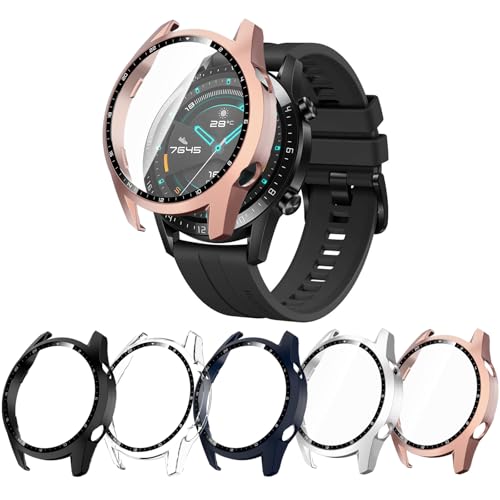 AK Hülle für Huawei Watch GT2 46mm hülle [5 Stück], HD PC Ersatzhülle kompatibel mit Huawei GT2 46mm smartwatches von AK