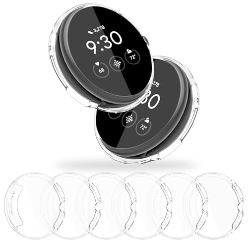 AK für Google Pixel Watch Hülle, 6 Pack TPU Hülle von AK