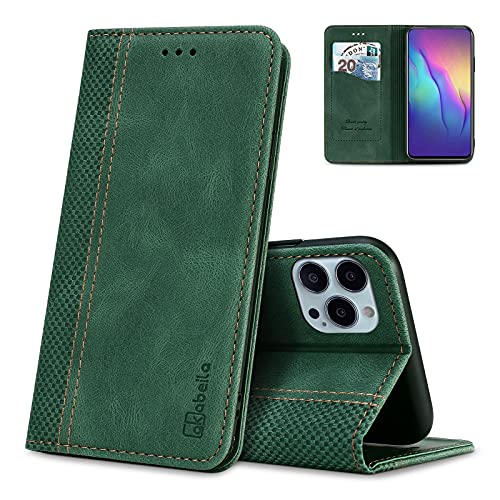 AKABEILA Handyhülle Kompatibel mit Samsung Galaxy A55 5G Hülle Schutzhülle PU Leder Klapphülle Ständer Brieftasche Klapphülle Tasche Case mit [Kartenfach] [Standfunktion] [Magnetisch] Grün von AKABEILA