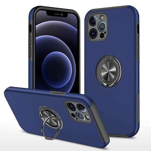 AKABEILA Hülle Kompatibel mit iPhone 11 Pro Max 6.5 Zoll Handyhülle Schutzfolie Silikon TPU Hart PC Schutzhülle mit Magnetischer Ring Halter Ständer von AKABEILA