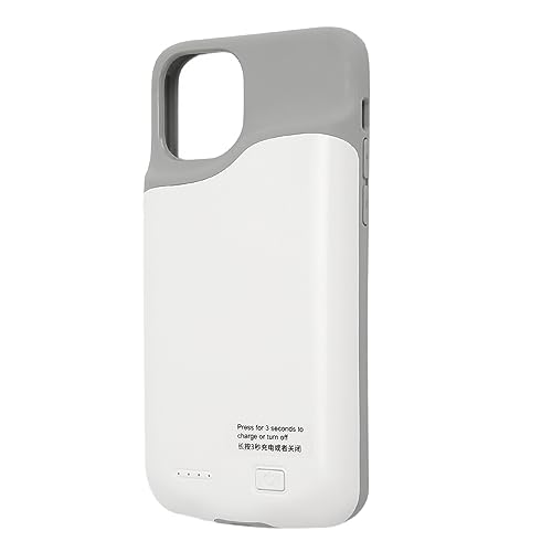 AKLOSIPY 6000-mAh-E-Extended-Tery-Case für i 11 Pro, Tragbarer Ive-Ladekoffer mit Back-Clip-Ladefunktion und Schneller Wiederaufladung (White) von AKLOSIPY