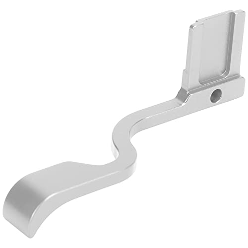 AKLOSIPY Aluminium Oy Daumen G Griff Halter Kamera Zubehör für A7R4 Schwarz Hot Shoe Mount Finger Griff für A7R4 Kamera (Silver) von AKLOSIPY