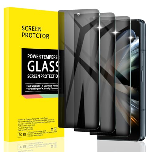 AKLPP [3 Pack] Sichtschutz Schutzfolie für Samsung Galaxy Fold 4, Anti-Spy Panzerglasfolie Zubehör, Privat Schutz, Anti-Kratzen, Hüllenfreundlich, 9H Härte, Schlagfest von AKLPP