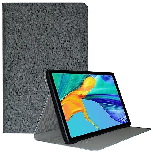 AKNICI Hülle Kompatibel mit TECLAST P26T Tablet 10.1 Zoll, Ultra Dünn PU Leder Folio Faltung Weiche TPU Rückseite Abdeckung Klappständer Schutzhülle für TECLAST P26T Tablet 10.1 Zoll, Grau von AKNICI