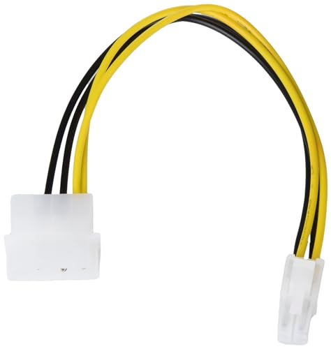 Akyga AK-CA-12 Molex Stecker auf P4 4 pin Buchse Adapter Kabel 15cm von AKYGA