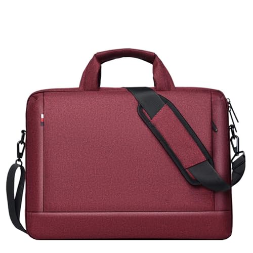 AKbik Laptoptasche 13 Zoll-15 Zoll Herren Business Tasche Für Arbeit Aktentasche Schultertasche Notebooktasche Business (Color : DarkRed, Size : 15 Inch) von AKbik