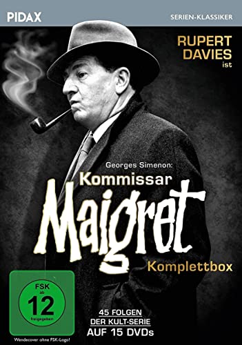 Kommissar Maigret - Komplettbox / 45 Folgen der legendären Kult-Serie mit Rupert Davies nach den Romanen von Georges Simenon (Pidax Serien-Klassiker) [15 DVDs] von AL!VE