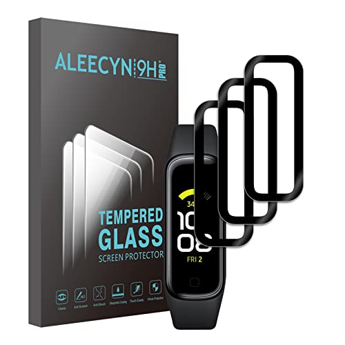 [3 Stück] Kompatibel mit Samsung Galaxy Fit 2 weiche Glasfolie,Anti-Kratzen,9H Härte,3D Gebogene Vollabdeckung Displayschutzfolie von ALEECYN