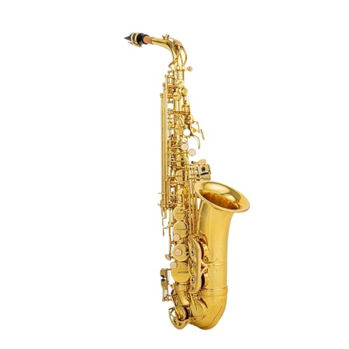 Professional Alto Saxophone in E flat Alt-Eb-Melodie Saxophon Messing Musikinstrument Goldlack-Saxophon Mit Zubehör Geeignet Für Üben Von Aufführungen von ALFAAL