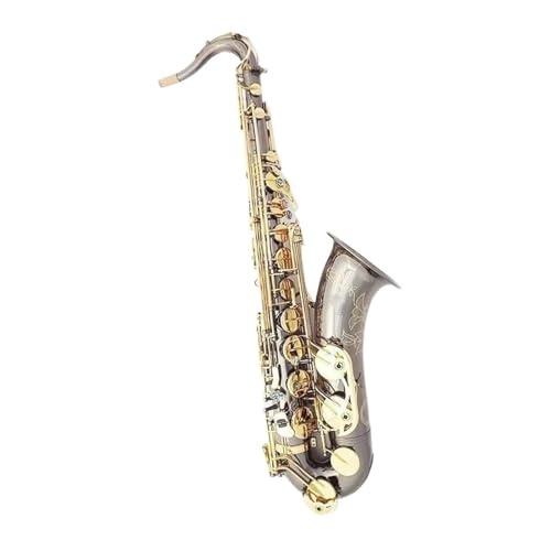 Professional Alto Saxophone in E flat Blechbläser-Tenorsaxophon B-Tenorsaxophon Professionell Spielend Absatzmusik Schwarzes Nickel-Gold-Saxophon von ALFAAL