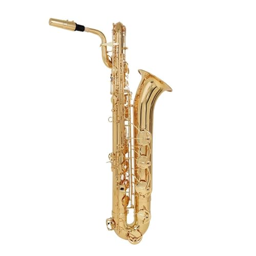 Professional Alto Saxophone in E flat Eb-Bariton-Saxophon-Set E-Flat Professionelles Saxophon Mit Stoffbox Saxophon-Teile Zubehör Holzblasinstrument(Gold) von ALFAAL