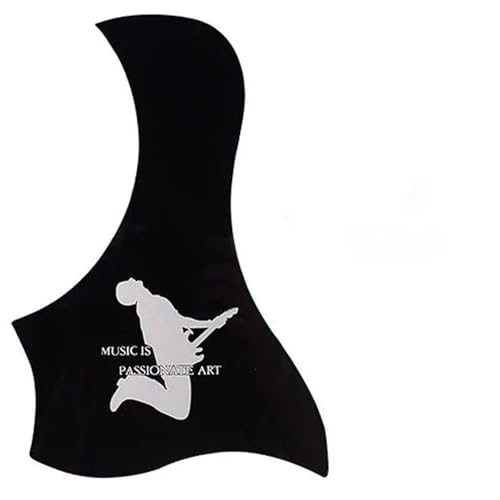 Schlagbrett Für Gitarre Für Anfänger 38 Zoll 40 Zoll 41 Zoll Farbe Zelluloid Wassertropfen Vogel Geformt Professionelle Akustikgitarre Schlagbrett Zubehör(B black) von ALFAAL