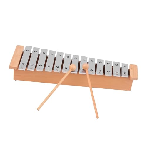 Xylophon Aus Holz 13-Noten-Glockenspiel Tragbares Aluminium-Klavier-Xylophon-Schlaginstrument Musikinstrument Mit Holzstäben von ALFAAL