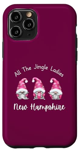 Hülle für iPhone 11 Pro All The Jingle Damen New Hampshire Merry Christmas Zwerge von ALL THE JINGLE LADIES GNOME US STATE DESIGNS