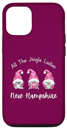 Hülle für iPhone 15 All The Jingle Damen New Hampshire Merry Christmas Zwerge von ALL THE JINGLE LADIES GNOME US STATE DESIGNS