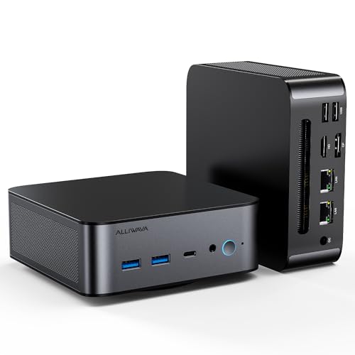 ALLIWAVA H90 Mini PC Intel i7 11390H, 32GB DDR4 512GB NVME SSD Mini Computer, Mini Desktop Computer Support 8K UHD/WiFi 6/BT 5.0/DP/HDMI/RJ45 2.5G von ALLIWAVA