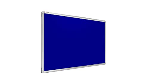 ALLboards Pinnwand Filztafel 180x120cm mit Aluminiumrahmen, Textiltafel Blau von ALLboards