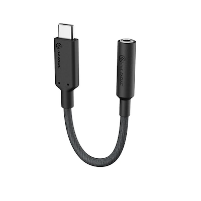 ALOGIC Elements Pro USB-C auf 3,5mm Audio Adapter 10cm schwarz von ALOGIC