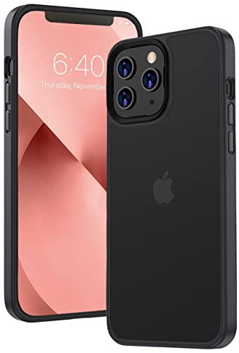 AMAYO Handy Schutzhülle - Kompatibel mit iPhone 13 Pro Hülle Case in Matt Silikon Dünn leicht Transparente Stoßfeste Handy Hülle - Handyhülle für iPhone 13 Pro (6,1 Zoll) (Schwarz) von AMAYO