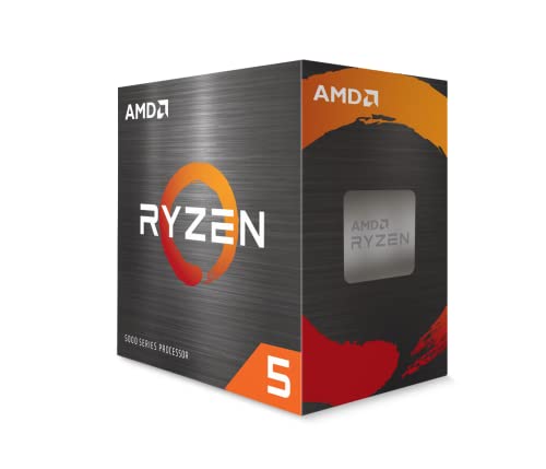 AMD Ryzen 5 5500 Prozessor (6 Kerne/12 Threads, 65W TDP, AM4 Sockel, 19 MB cache, Bis zu 4.2 GHz max boost, wraith stealth Kühler) von AMD