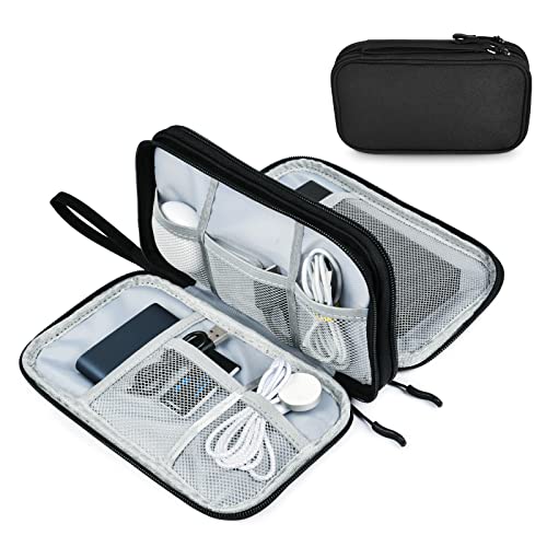 AMFUN Kabeltasche, Elektronische Tasche, Festplatten Tasche，Elektronik Tasche Organizer, Universal Reisekabel Tasche, Tragbare Kabelorganizer für Handyladekabel, Powerbank, USB Sticks von AMFUN