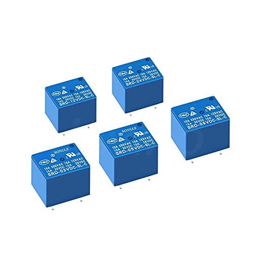 5PCS Relais SRD-5VDC-SL-C SRD-12VDC-SL SRD-3VDC SRD-9V relais 4/5PINS 12V DC) KHzIgRdY (Color : Srd-06vdc-sl) von AMNOOL