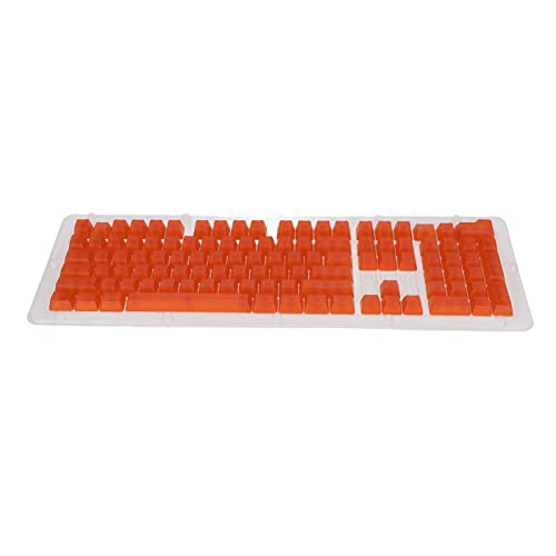 AMONIDA Tastatur-Tastenkappen OEM-Höhe Pastell-Tastenkappen 108 Tasten DIY Hohe Soliditäts-Verschleißfestigkeit für Mechanische Tastatur (Orange) von AMONIDA