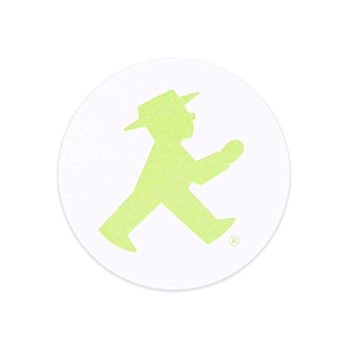 AMPELMANN Sticky Notes - Haftnotizen naturweiß mit Geher - Durchmesser 5,9 cm mit 50 Blatt von AMPELMANN