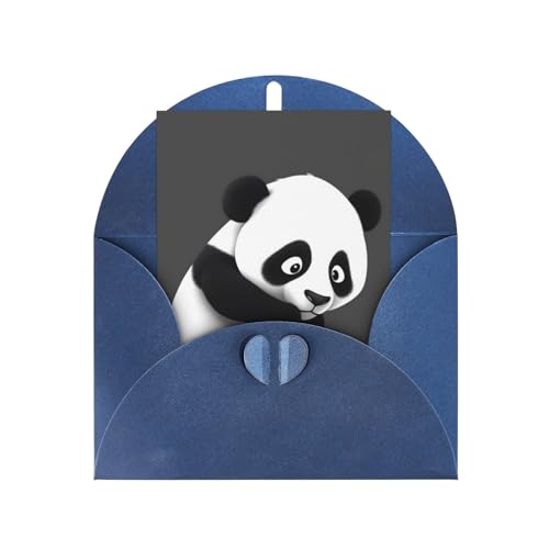 AMREWQYL Dankeskarte mit Panda-Tierdruck, mit Umschlag, 10,2 x 15,2 cm von AMREWQYL