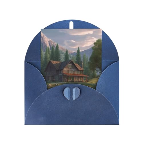 AMREWQYL House By The Lake bedruckte Dankeskarte mit Umschlag, 10,2 x 15,2 cm von AMREWQYL