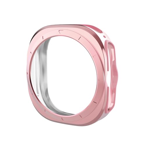 AMSOH Hülle Vollständige Abdeckung für Samsung Galaxy Watch 7 40mm 44mm TPU Anti-Drop und wasserdichte Schutzhülle(Pink,for Watch 7pro 47mm) von AMSOH