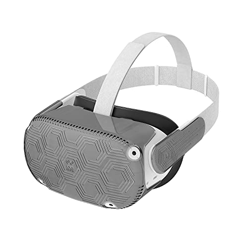 AMVR VR Headset Schutzhülle, Leichte und Haltbare Frontabdeckung, für Quest 2 Zubehör, Verhinderung Von Kollisionen Und Kratzern (Schwarz) von M AMVR