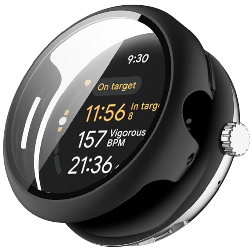 AMZLORD Smartwatch Schutzhülle for Google Pixel Watch 3 41/45 mm Zubehör integrierte Schutzhülle stoßfest vollständiger Rundum Stoßfänger for Google Pixel Watch 3 von AMZLORD