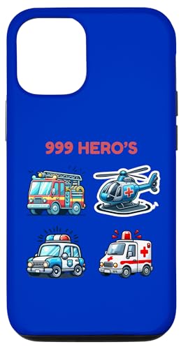 Hülle für iPhone 15 Pro 999 What's Your Emergency - Feuerwehrauto, Polizeiauto und mehr von AMZROCKSLTD