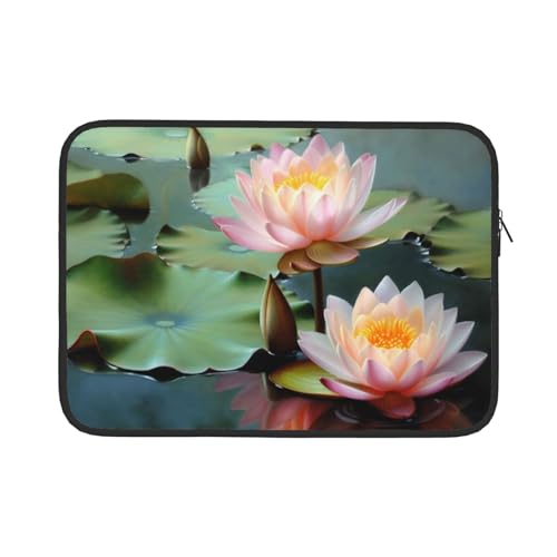 Lotus Flower Painting Computer Tasche 13/15 Zoll Laptop Sleeve Tragbare Business Tasche Dokument Aufbewahrungstasche 15 Zoll von ANABPRMA