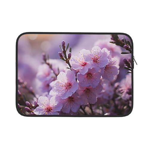 Pink Cherry Blossom Computertasche 13/15 Zoll Laptop Sleeve Tragbare Business Tasche Dokumentenaufbewahrungstasche 15 Zoll von ANABPRMA