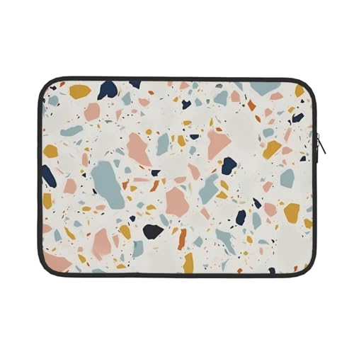 Terrazzo Marmor Pastell Computer Tasche 13/15 Zoll Laptop Sleeve Tragbare Business Tasche Dokument Aufbewahrungstasche 15 Zoll von ANABPRMA